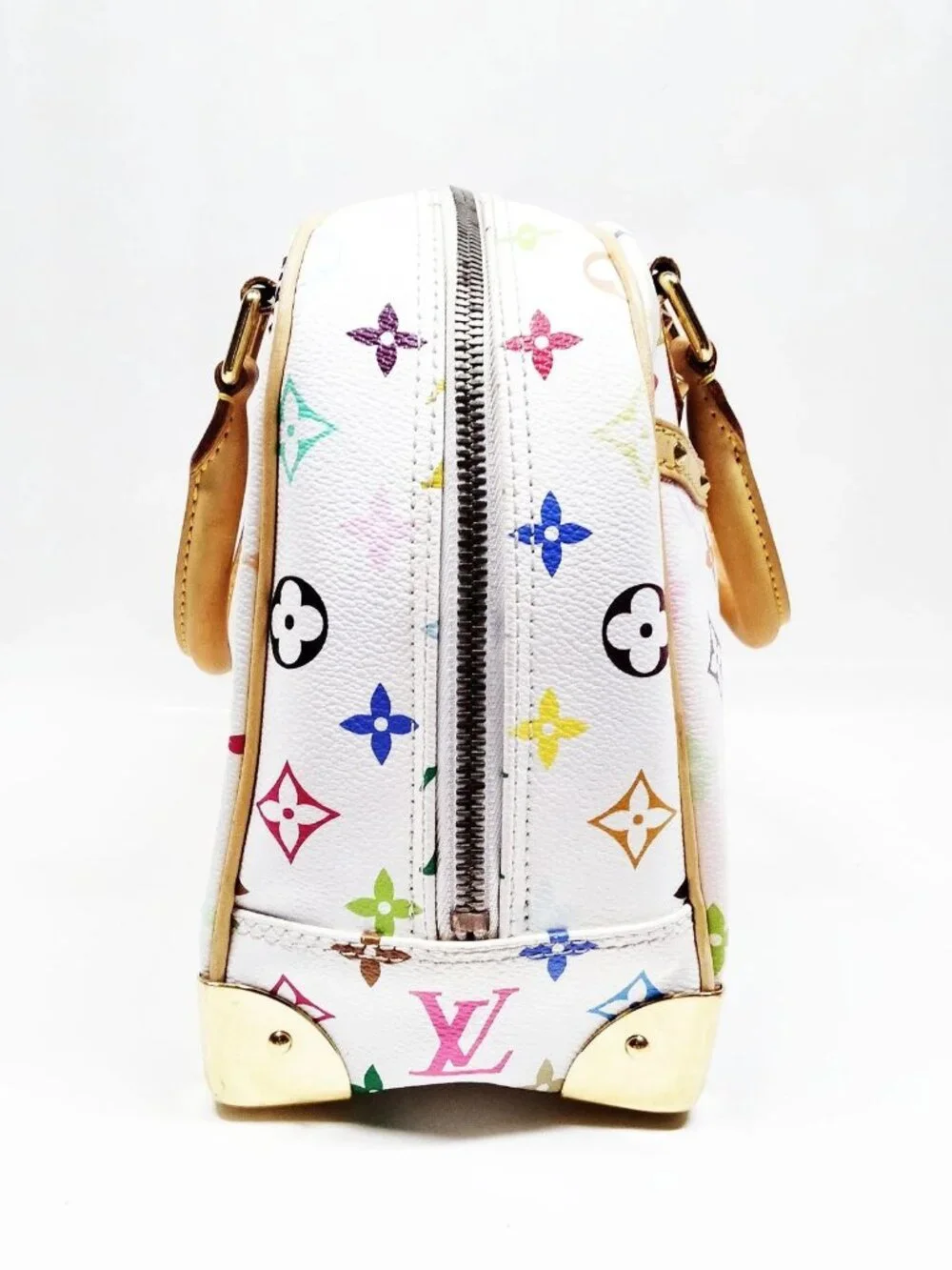 Authentic Louis Vuitton Trouville Multicolor Monogram Canvas Satchel Handbag - Picture 5 of 16